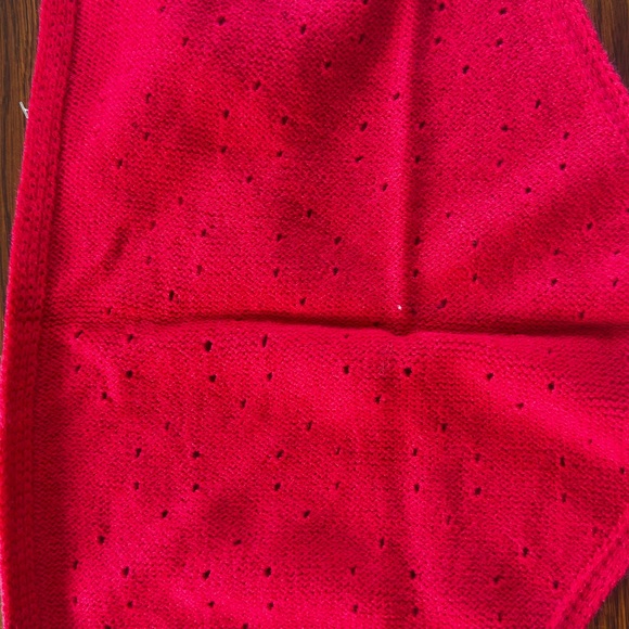 🆕 FREE PEOPLE Triangle Essential Scarf / Red - Picture 6 of 7